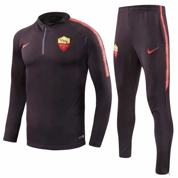 Chandal AS Roma 2018-2019 Naranja Negro